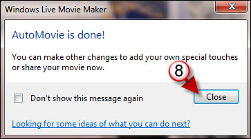 Create a Slideshow with Live Movie Maker