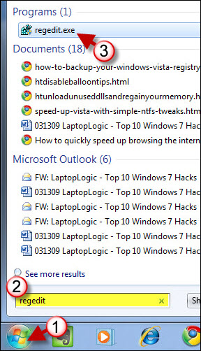Backup Windows 7 Registry