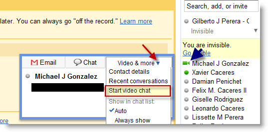 Configure Gmail Video Chat