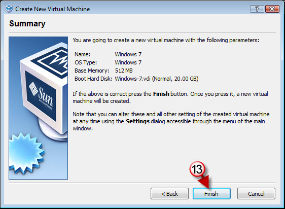 Create a new virtual machine in virtualbox