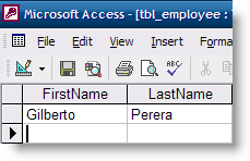 Create a Table in Access
