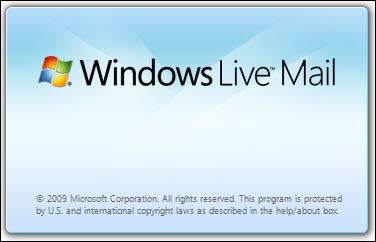 Disable the Windows Live Mail Splash Screen