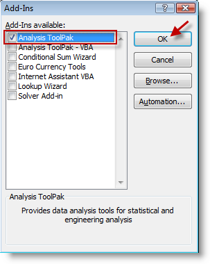 How to Enable the Data Analysis ToolPak in Excel ...