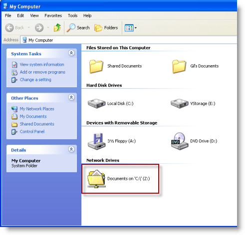 Enable File Sharing in Virtual PC