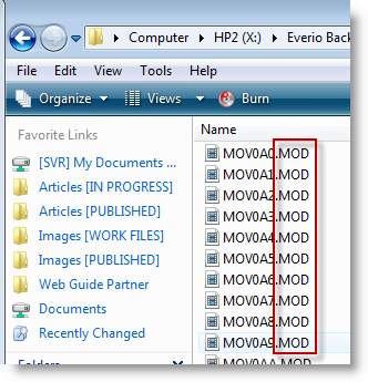 Convert JVC Everio MOD Files