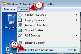 Install Virtual Machine Additions in VirtualBox