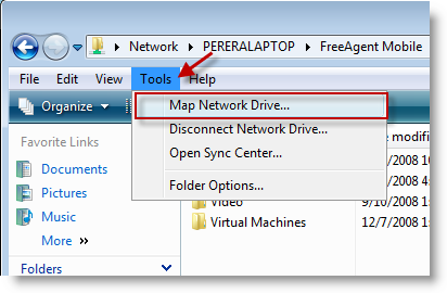 Map a Network Drive