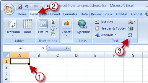 Use Symbols and Special Characters in Excel
