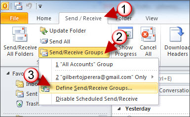 Force Outlook 2010 to Download All Messages and Attachments with IMAP