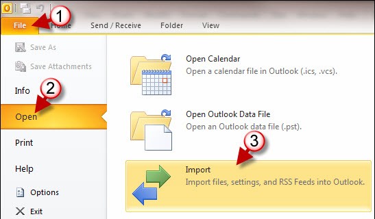 How to Import Your Contacts into Outlook 2010