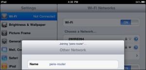 Join Wireless Network with iPad