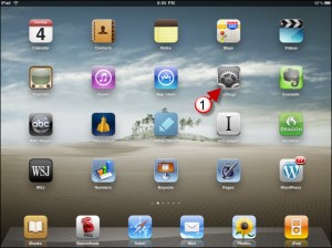 Enable the Safari Bookmarks Bar in the iPad