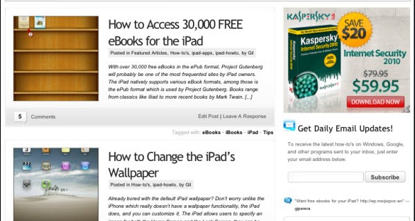 How to Display the iPad’s Safari Bookmarks Bar