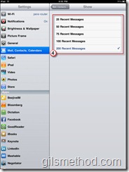 Change the Number of Emails Stored on Your iPad