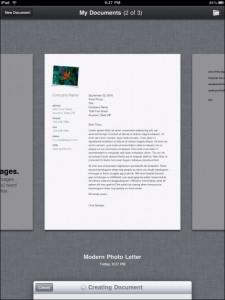 Share iWork Files Via Email iPad