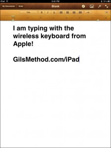 Use Bluetooth Keyboard with iPad