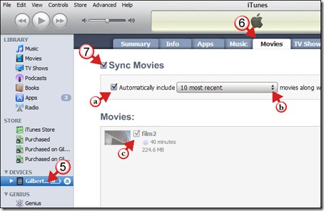 Sync Movies to iPad