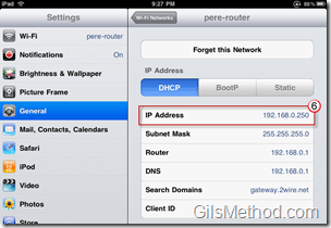 Locate the iPadâ€™s IP Address