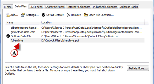 Tip: Add PST Files to Outlook 2010