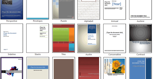 Impress Your Boss with Amazing Cover Pages in Word 2010