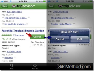 Trip Advisor App for iPhone