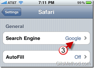 Change Safari Search to Bing 