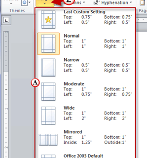 How to Change Margins in Word 2010