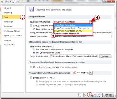 How to Change the Default Save Format in Excel, Word and PowerPoint 2010