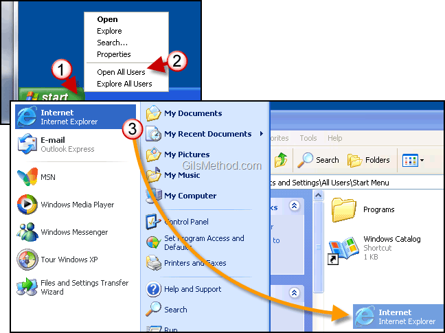 запуск от имени Windows XP, расположенного в Windows 7