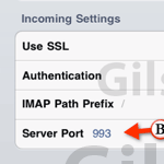 How to Change the Mail Sever and Port Settings on the iPad