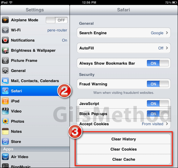 How to Clear Cookies, History, and Cache on the iPad