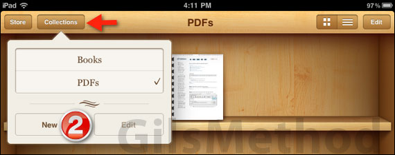 Ipad ibooks create collections2