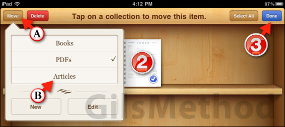 Ipad ibooks create collections8