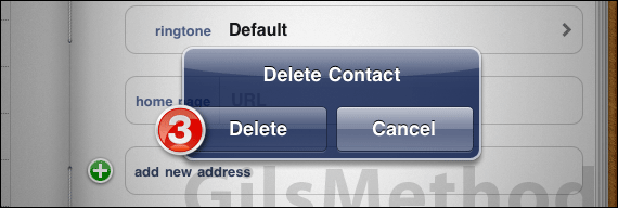 Add contact ipad ab1
