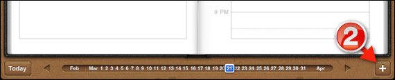 How to create calendar entry ipad2