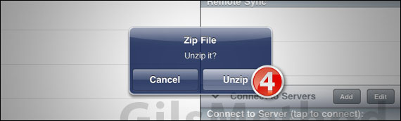 How to unzip files ipad 4
