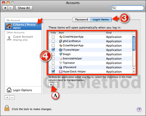 Automaticall start applications mac os b