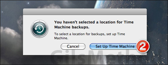Configure time machine mac a