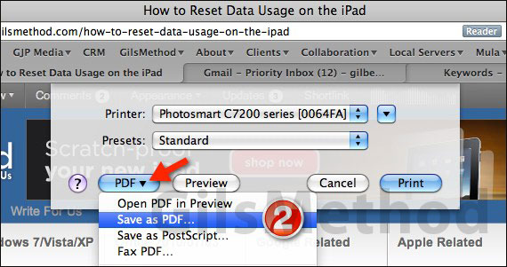 Create save pdf mac a
