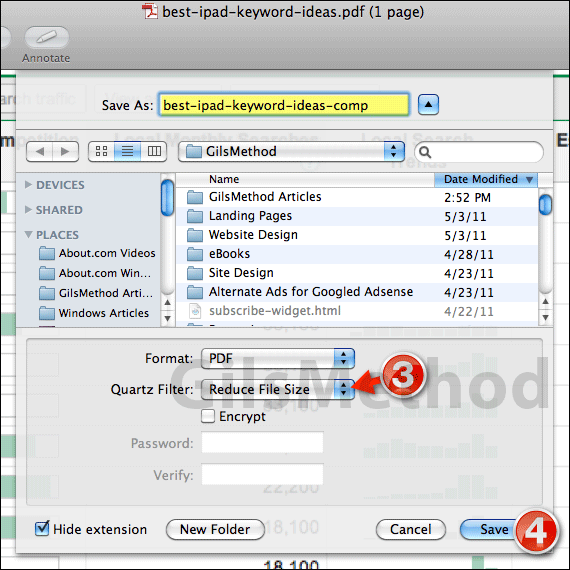 Compress pdf files on your mac b