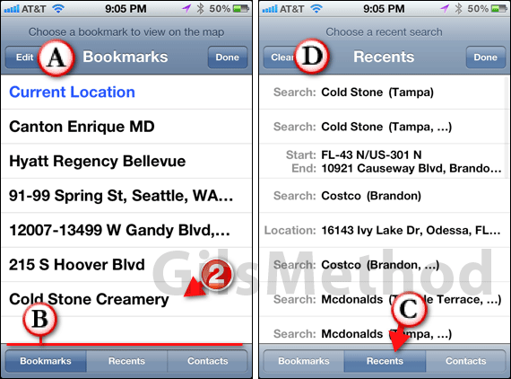 Bookmark locations iphone maps 5
