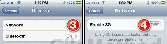 Disable turn off iphone 3g4
