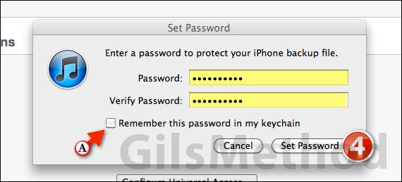 Encrypt iphone backup itunes a