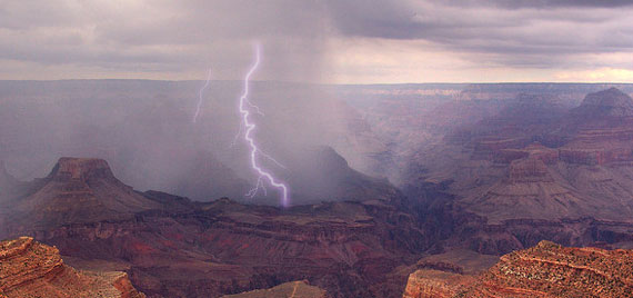 Weekly wallpaper grand canyon thunderstorm