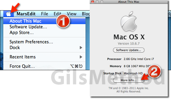 Find mac os processor lion