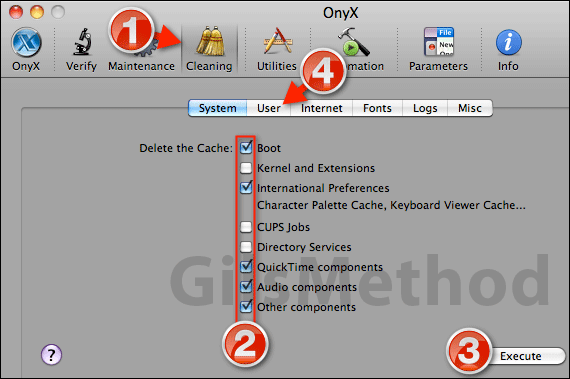 Use onyx clean up mac d