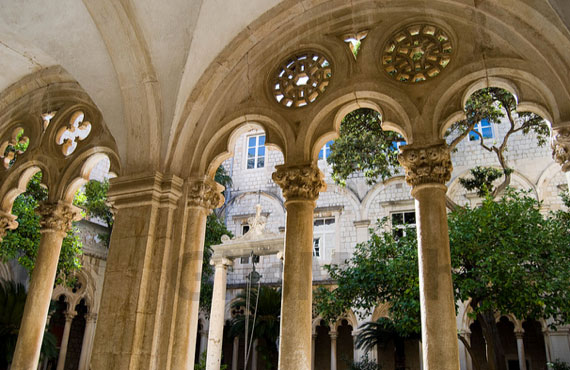 Dubrovnik courtyward monastery