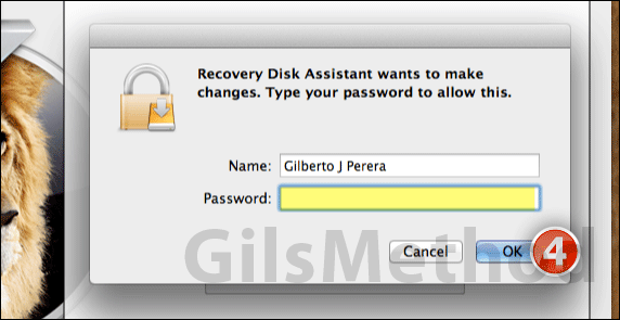 Recovery disk utility lion b