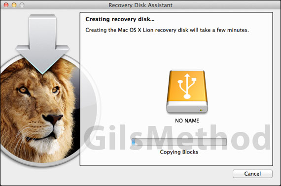 Recovery disk utility lion c