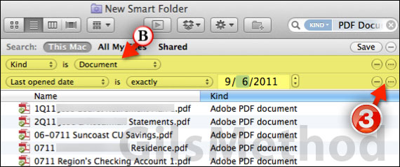 Create smart folders mac os x b